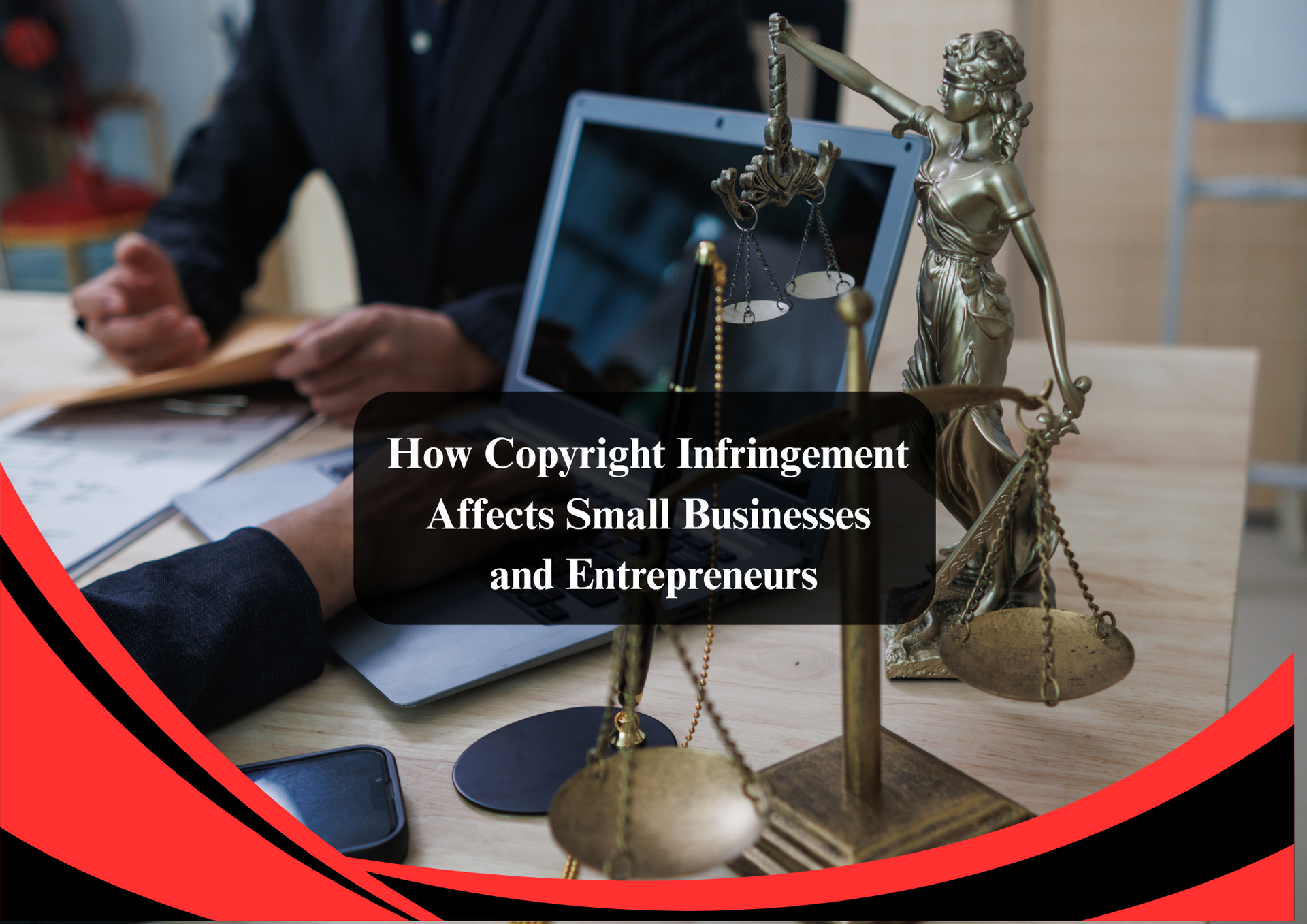 Illustration of digital rights management protecting digital content and copyright.