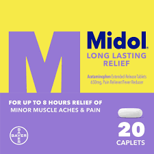 Midol box: purple 