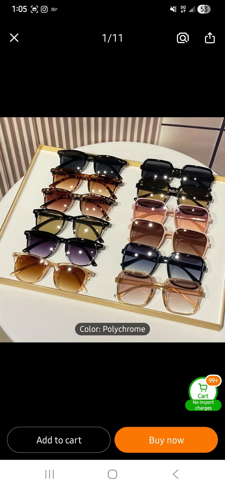 Oval Fashion Glasses