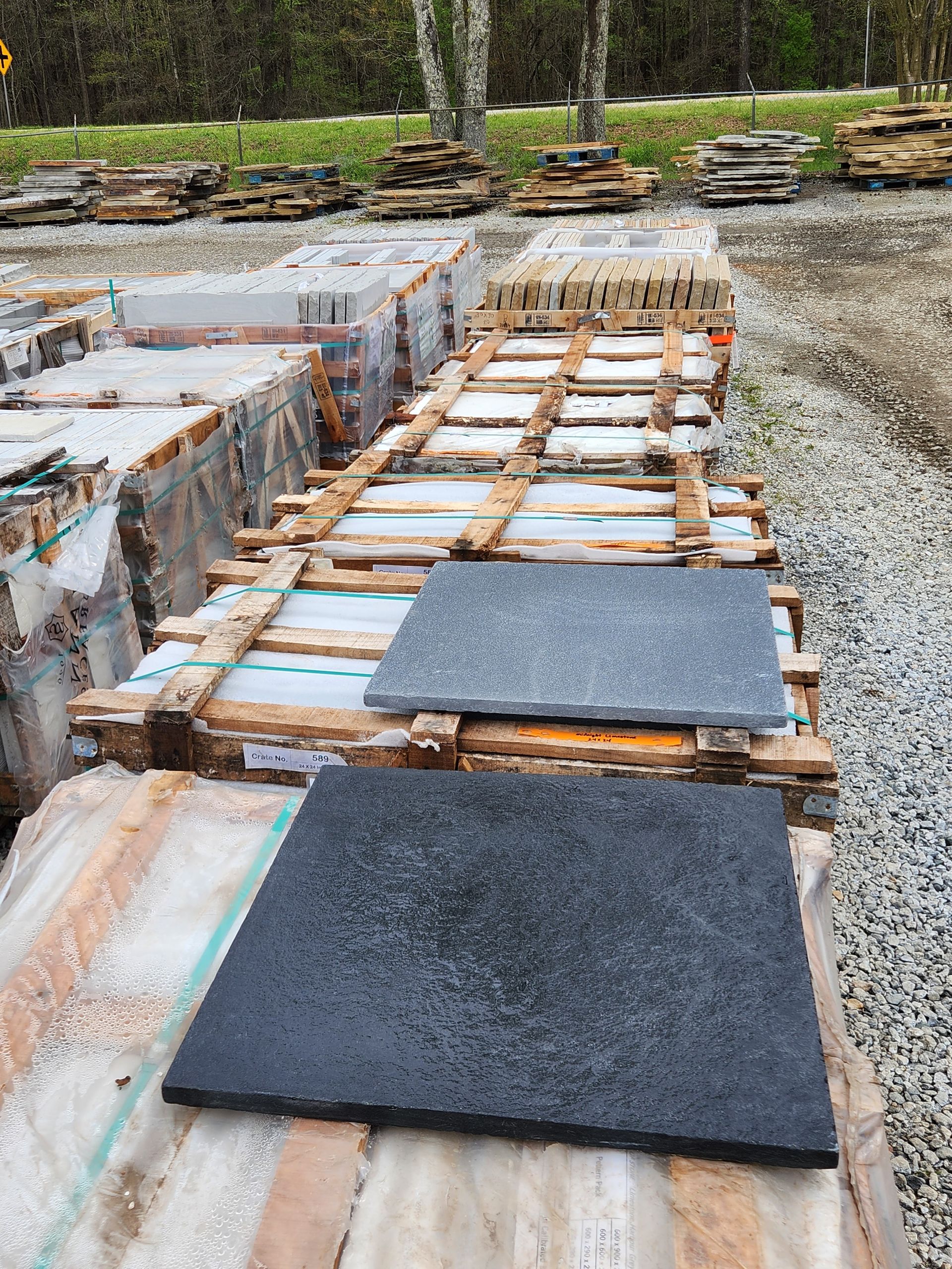 Imported Midnight Limestone at Vining Stone