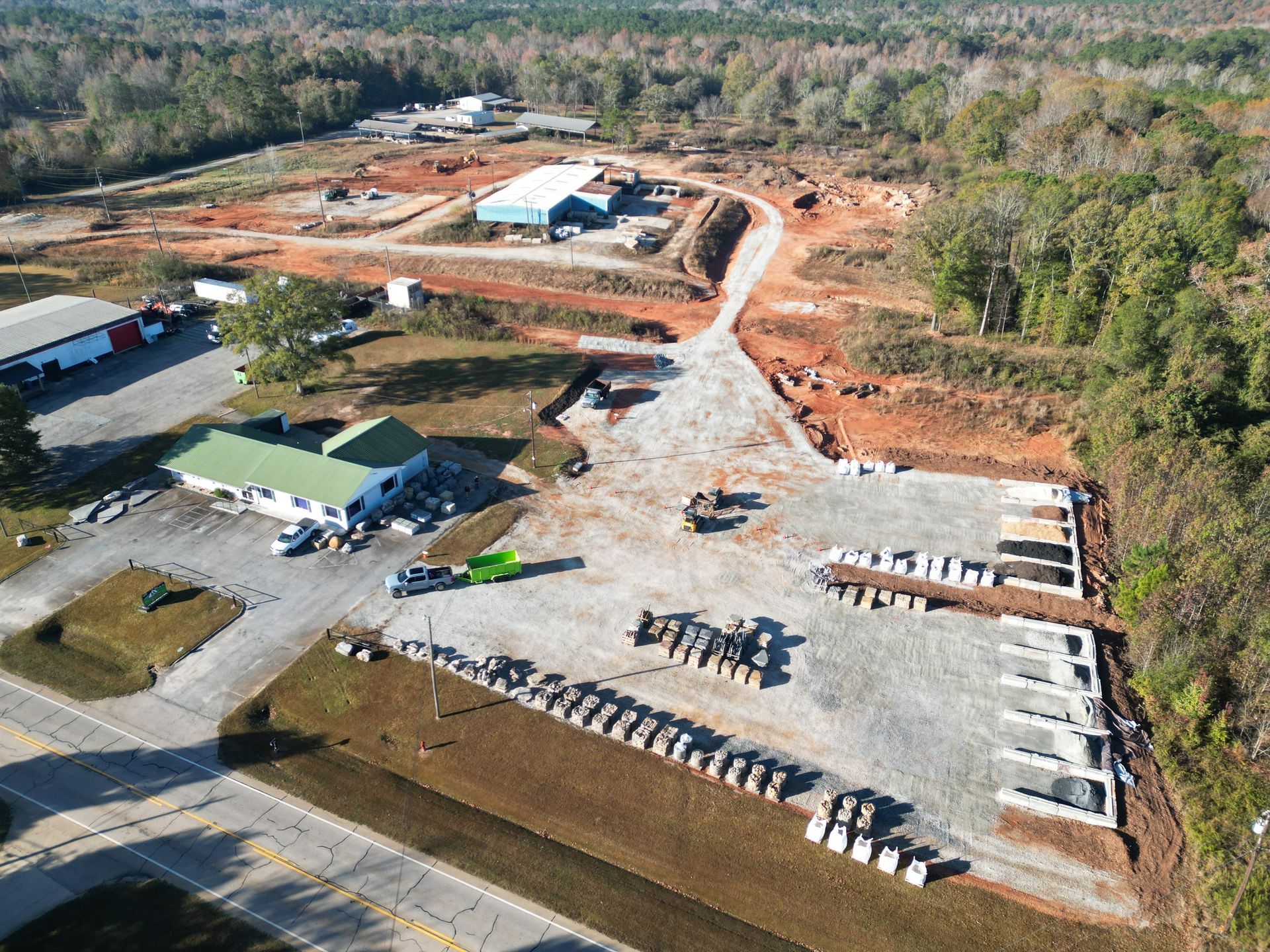 Sunrise over the Vining Stone Yard