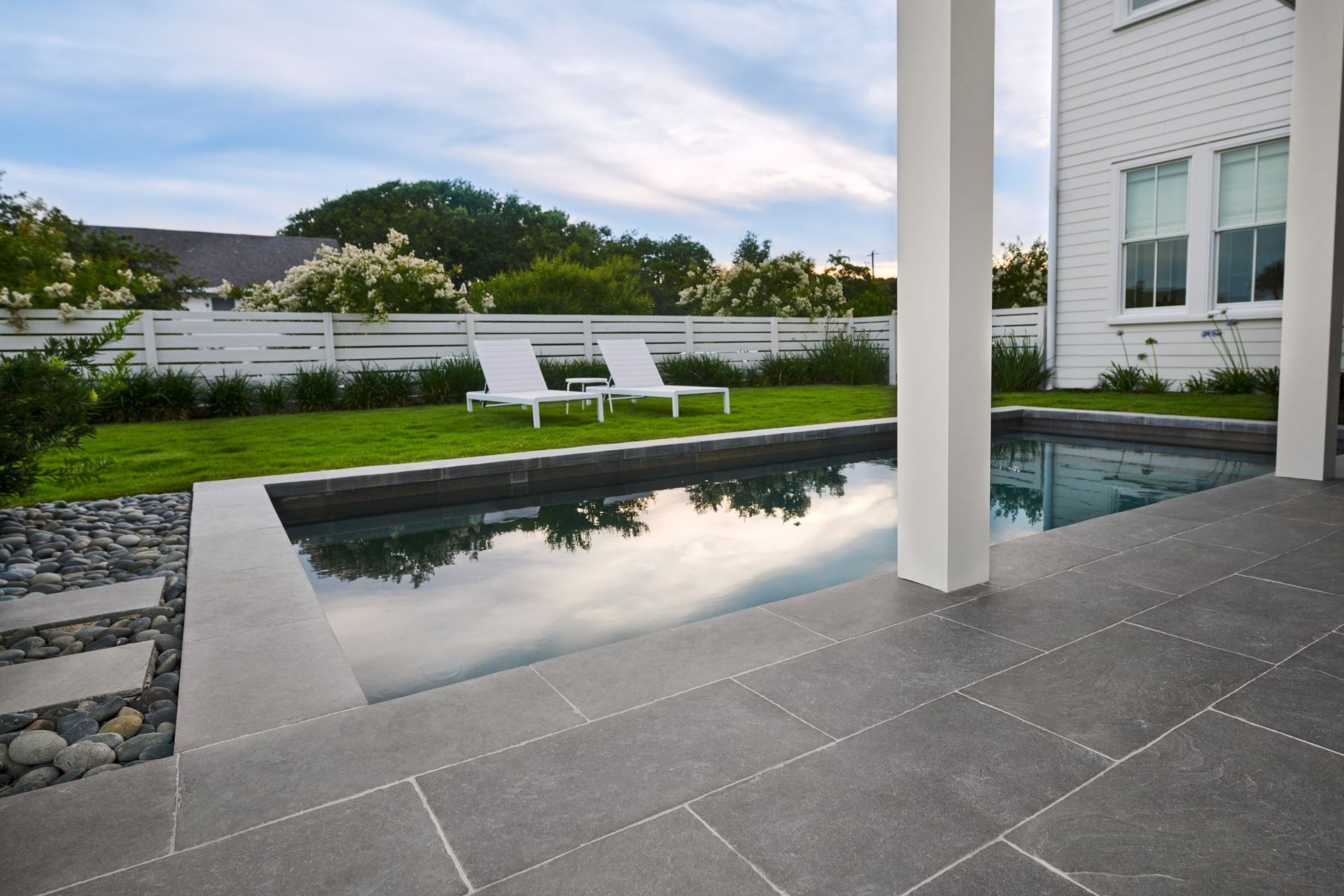 Harbour Grey Limestone Pool Paver