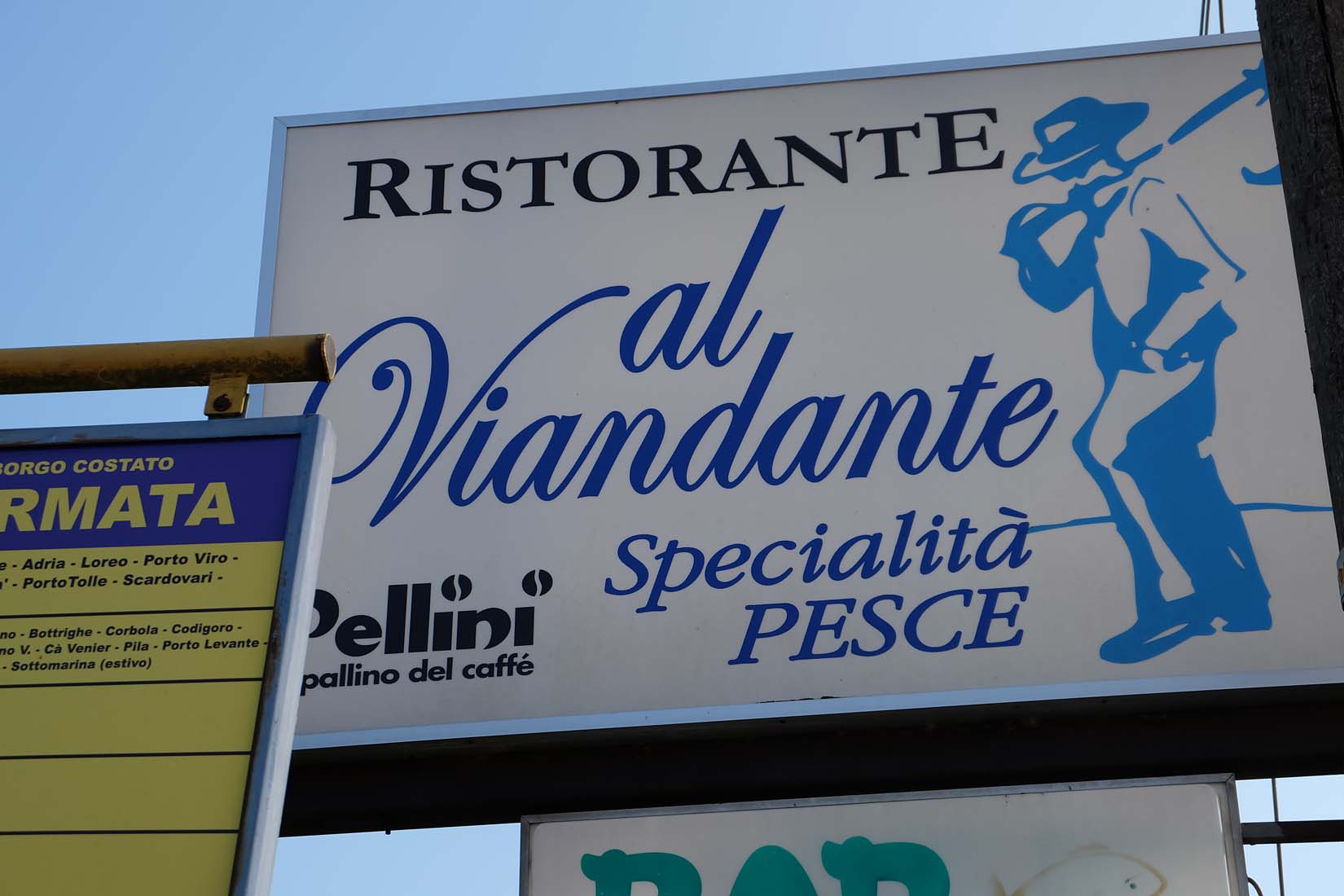 L'insegna del ristorante