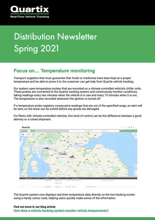 It is a distribution newsletter for spring 2021.