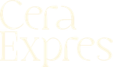 Texto &ldquo;Cera Expre&rdquo; en color dorado p&aacute;lido sobre fondo blanco.