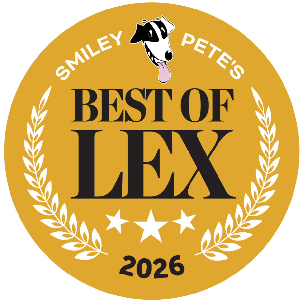 Smiley Pete Best of Lex First Place Badge