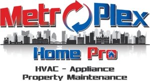 The logo for Metro Plex Home Pro shows a house with a fire coming out of it.