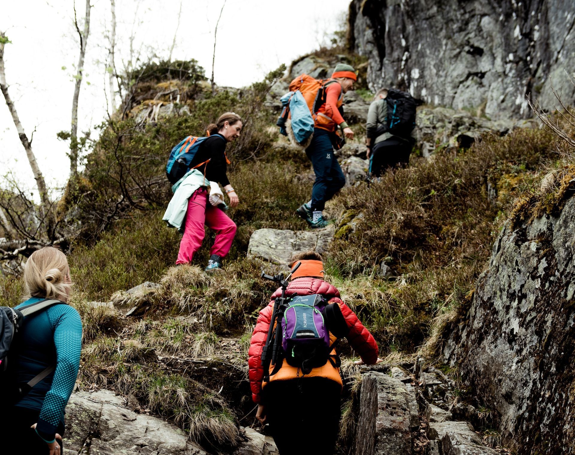 People in a hike