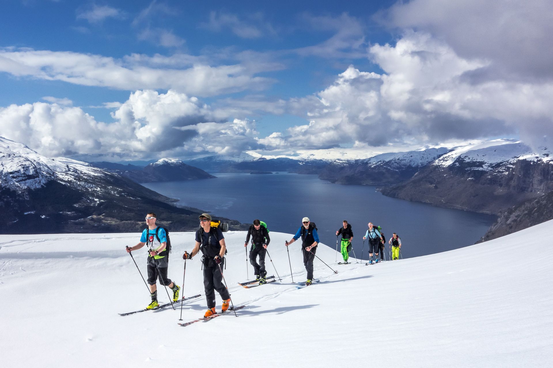 Guided ski touring to Mt. Oksen