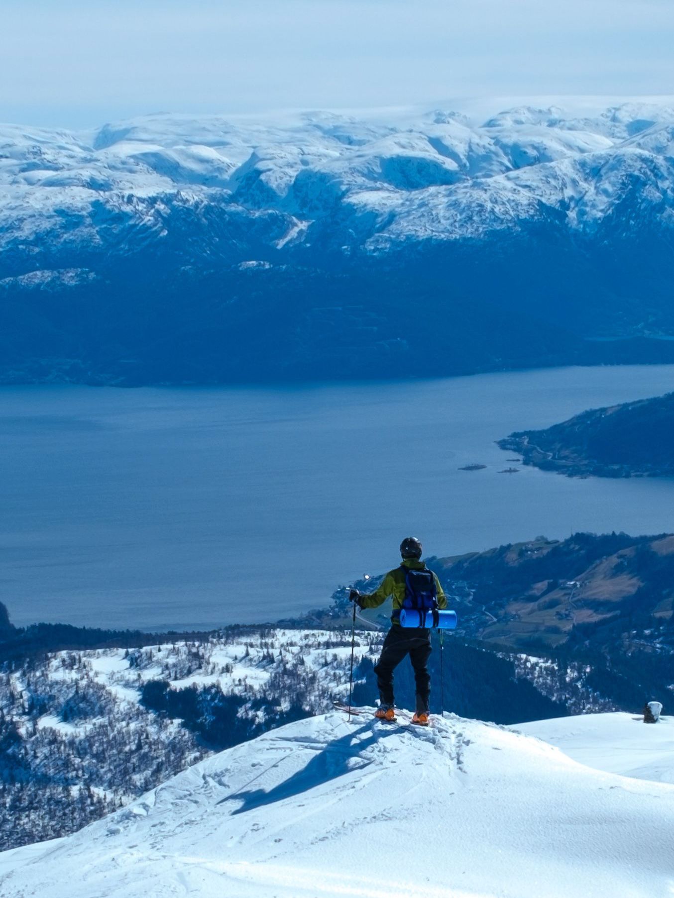 Enjoy the fjord view on a ski tour