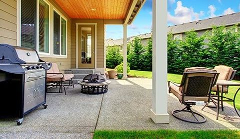 Backyard patio area - Residential Builders' Services in Port Townsend, WA