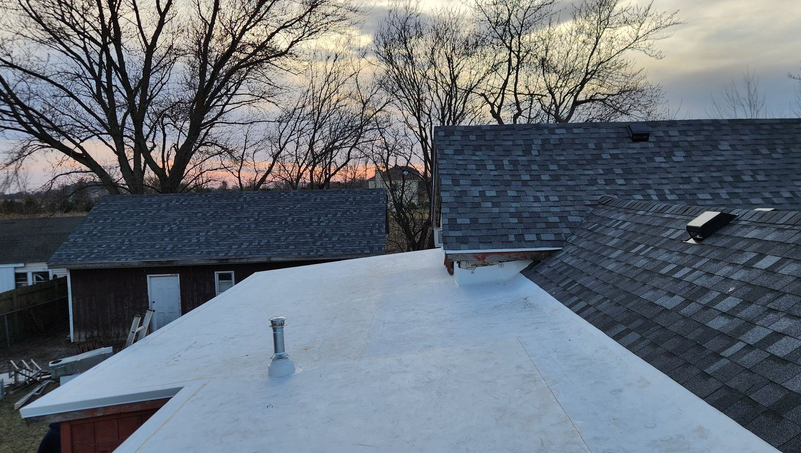 Flat roof replacement near Kankakee, IL Flat roof replacement near Kankakee, IL