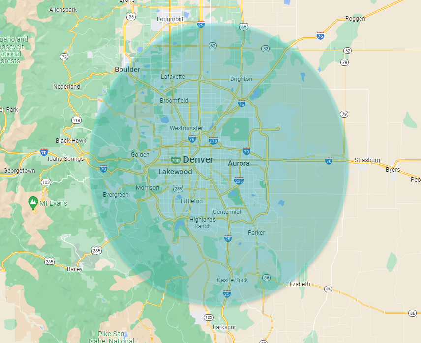 Denver Area Map