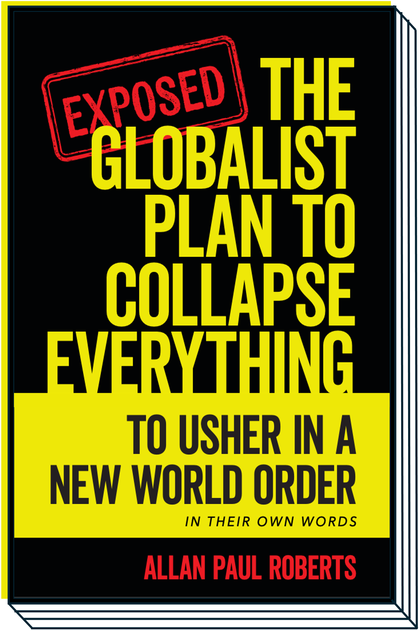 Book cover to THE GLOBALIST PLAN TO COLLAPSE EVERYTHING