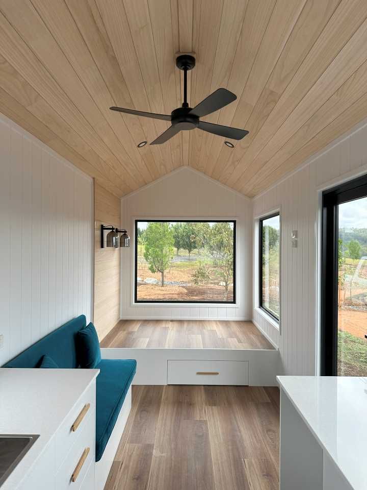 Inside of A Tiny Home WIth Wooden Finishes — Highlands Tiny Homes In Braemar, NSW