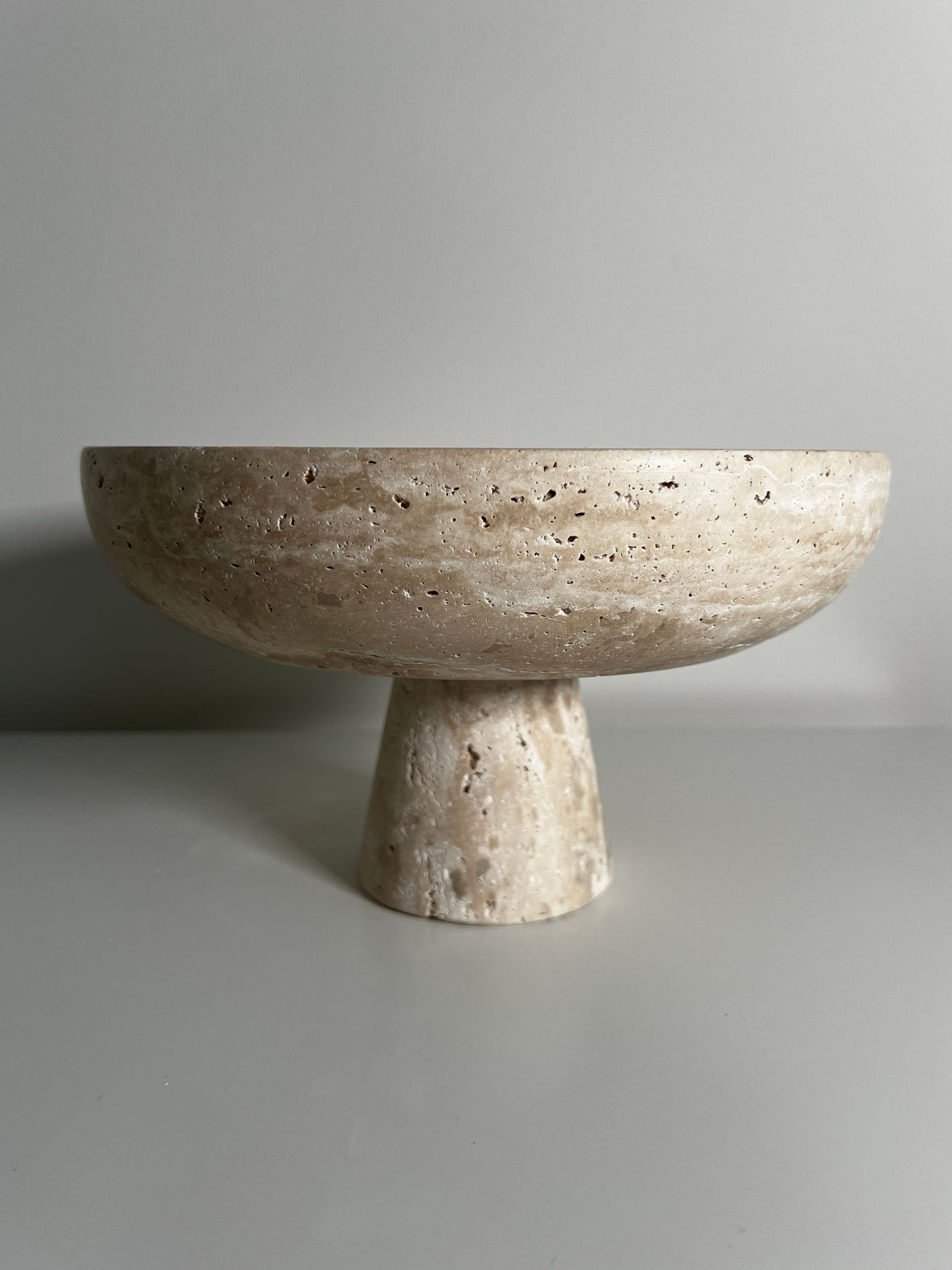 Travertine Bowl 'Pedestra' Large