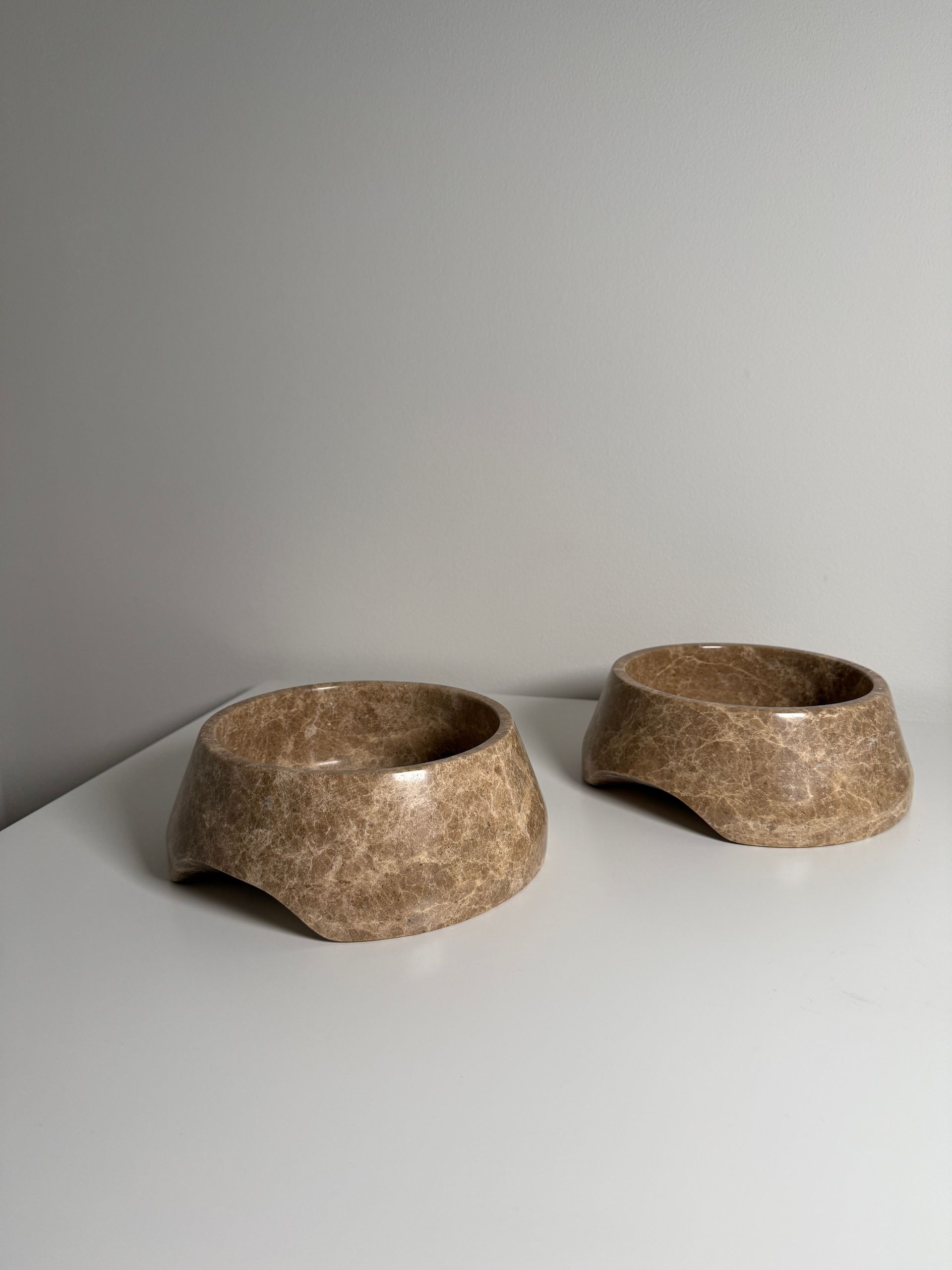 Luxury Pet Bowl Set - Emperador