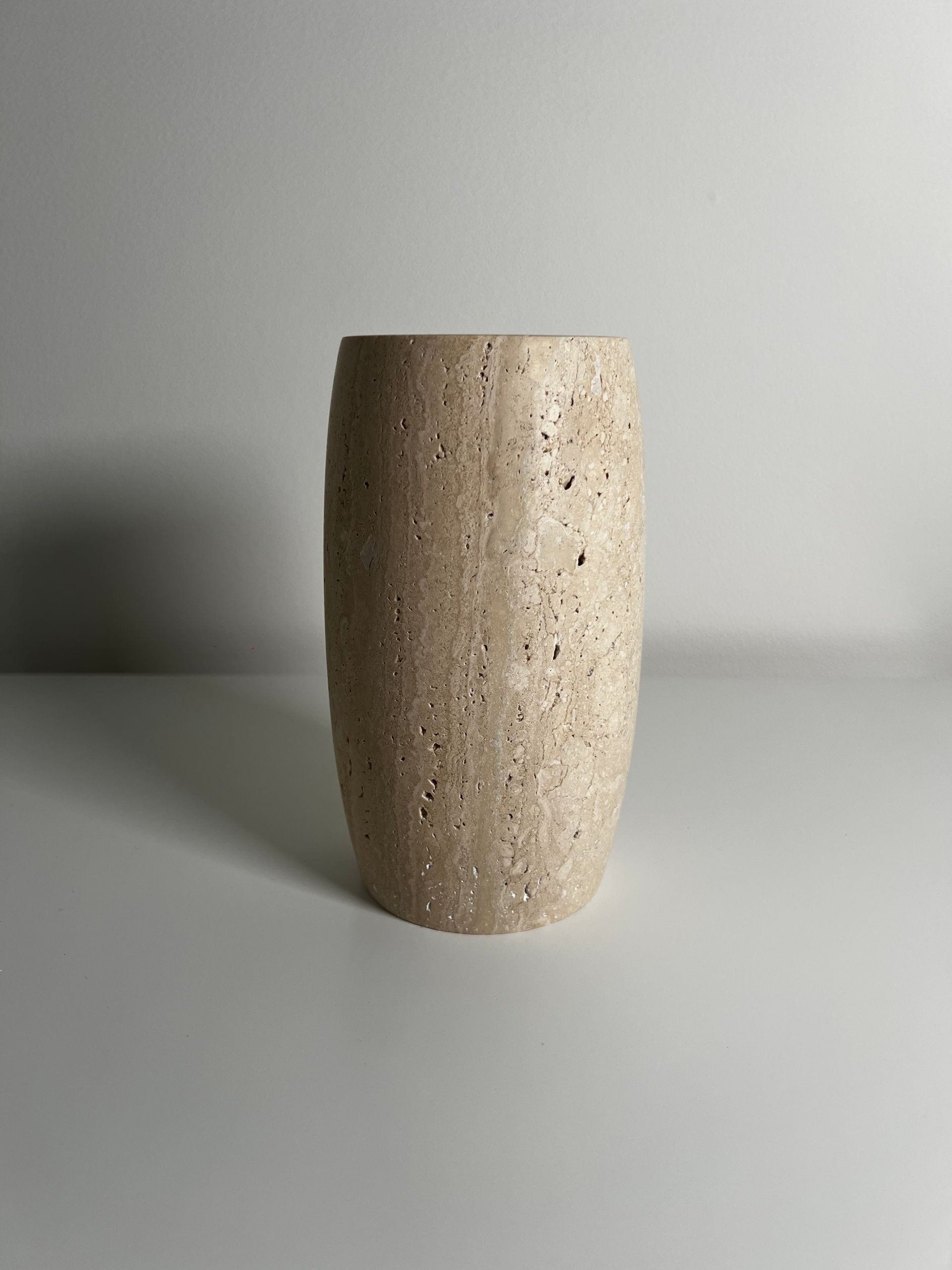 Travertine Vase 'Bola'