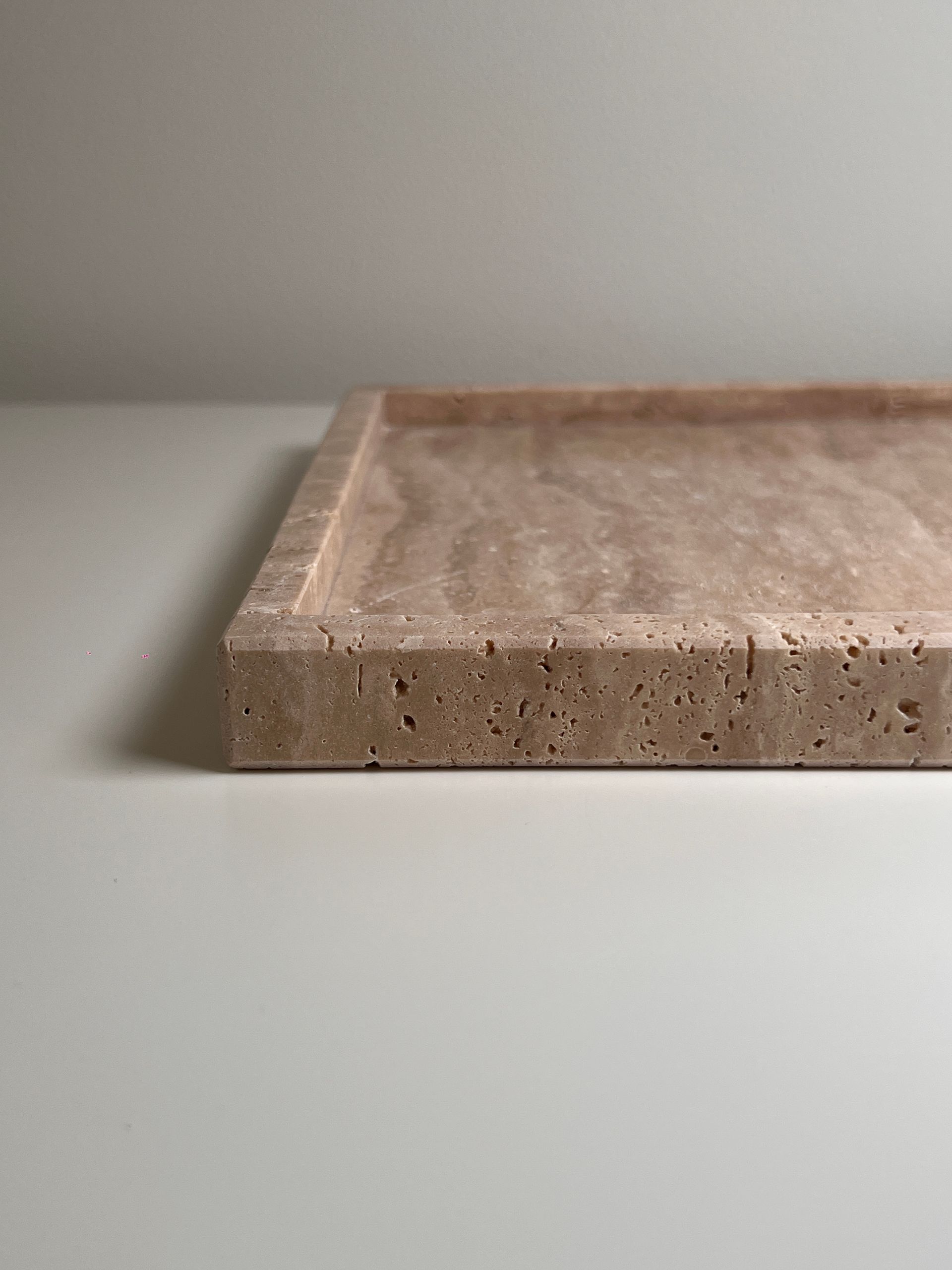 Travertine Tray 'Piazza' L