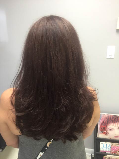 Brown hair color - hair cut and color - Hair Works in Hamilton, NJ