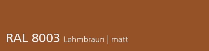 RAL 8003 Lehmbraun, matt