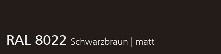 RAL 8022 Schwarzbraun, matt