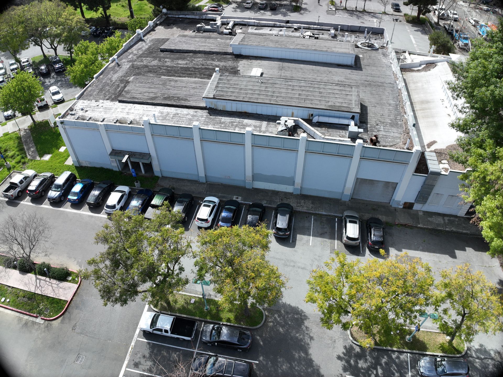 drone view ibm building