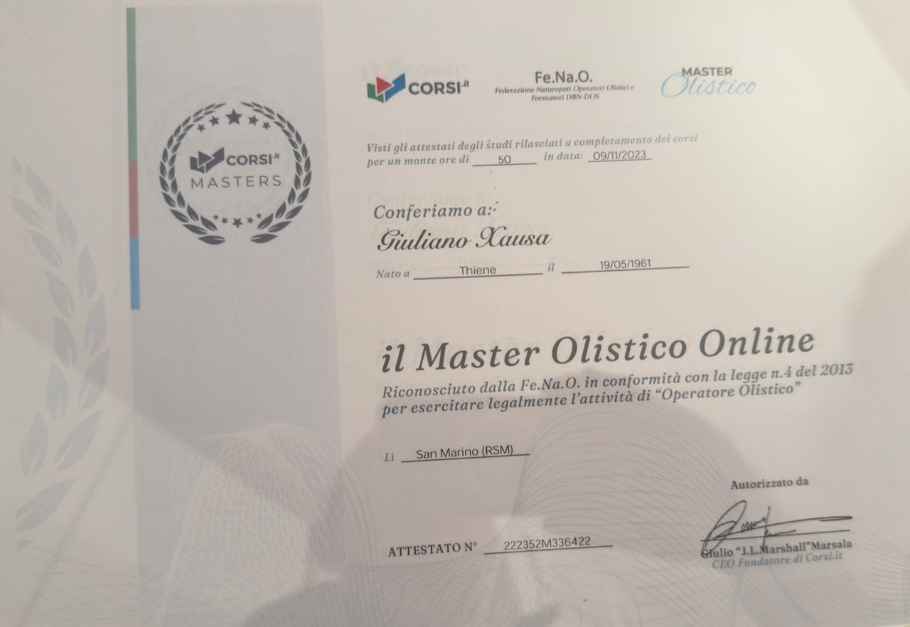 Attestato di conseguimento del