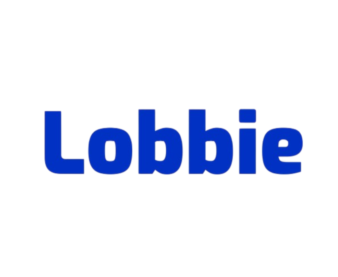 "Lobby" in dark blue text.