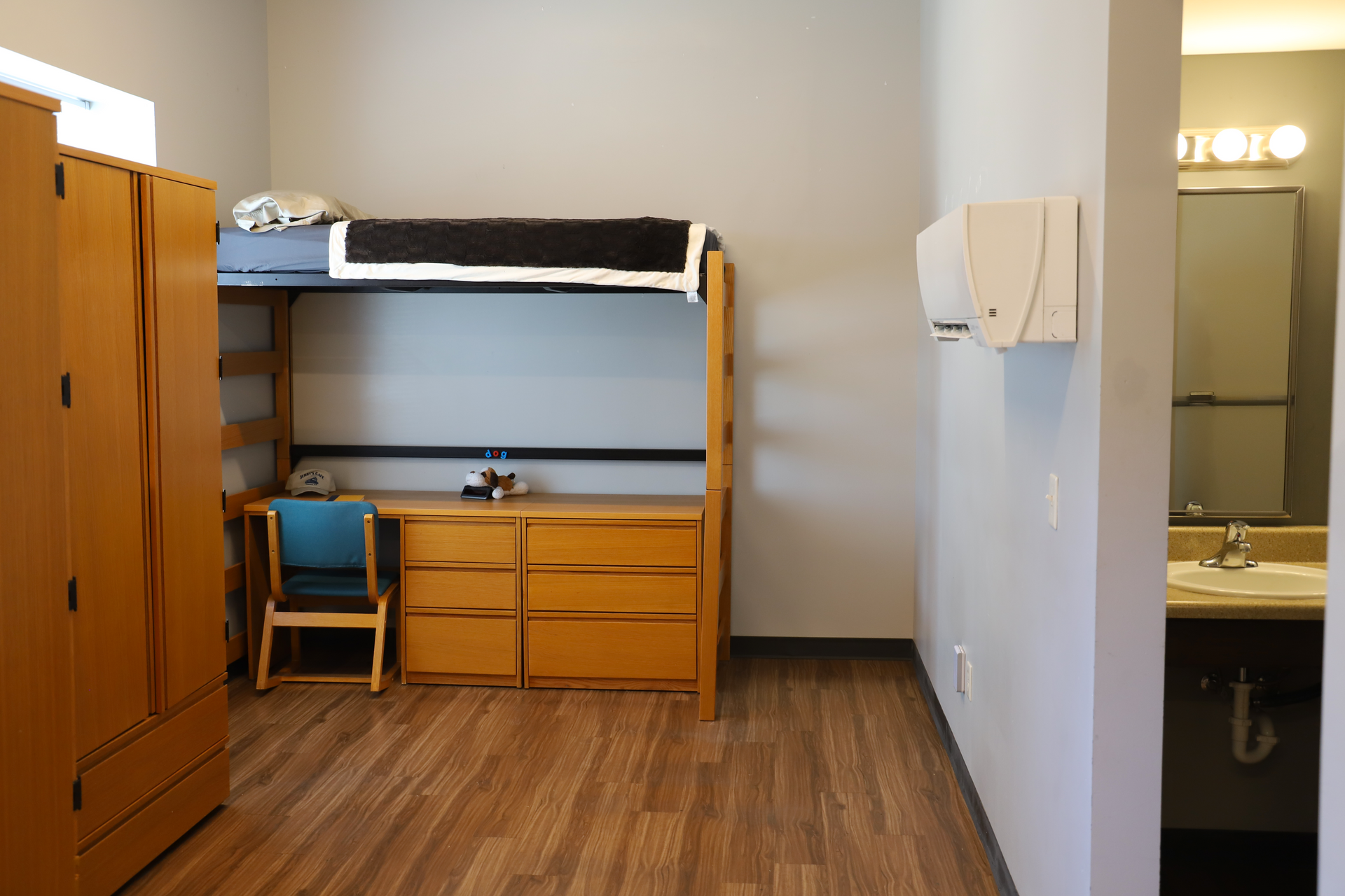 Dormitory room interior