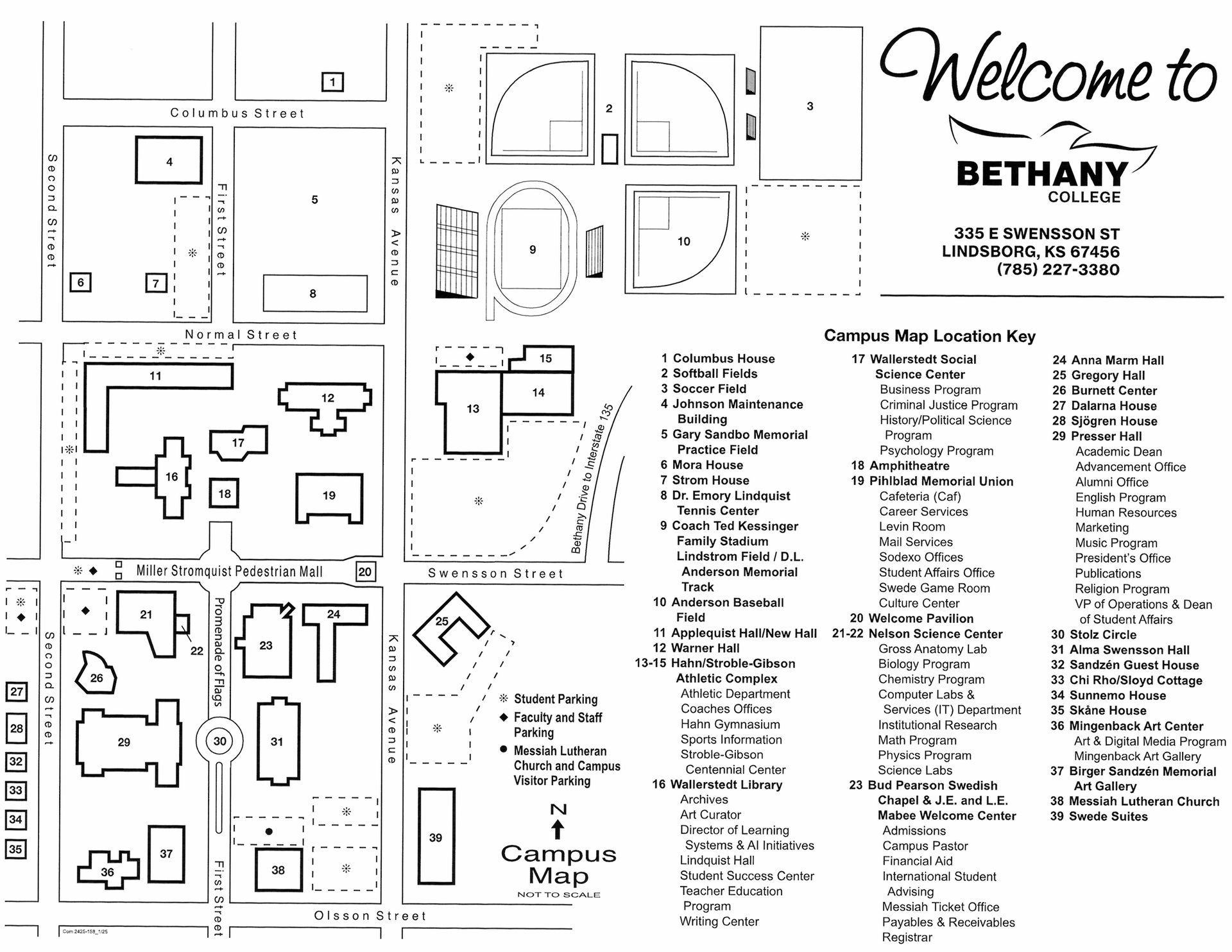Map of Bethany College