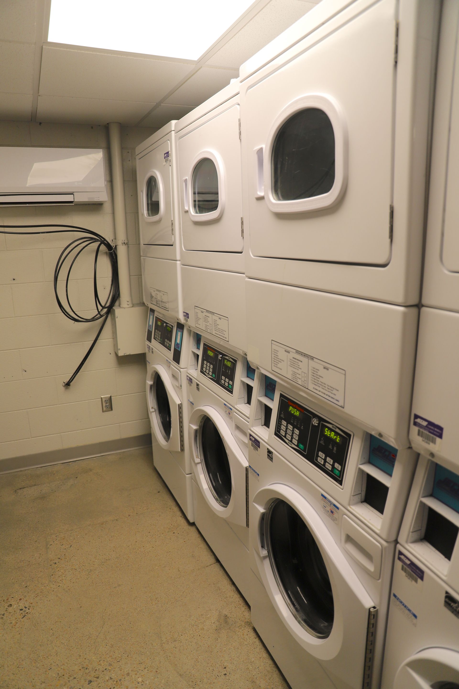 Dormitory laundry facilities