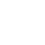 A black and white icon of a scale of justice in a circle.