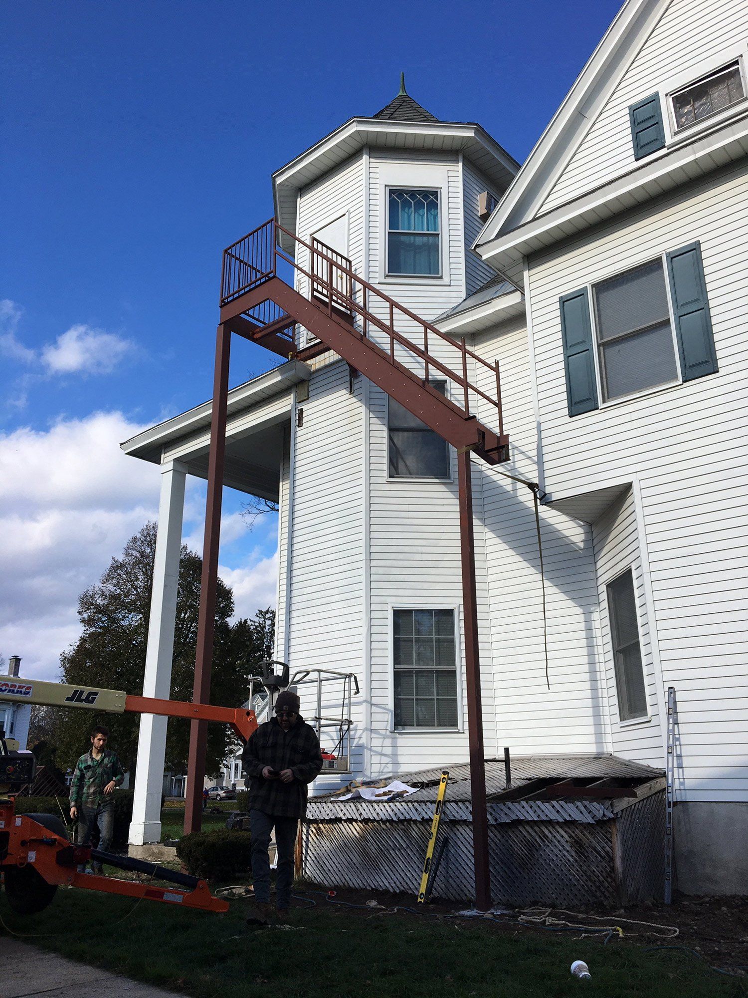 Welding Services — Stair With Stair Handrail Welding in Westmoreland, NY