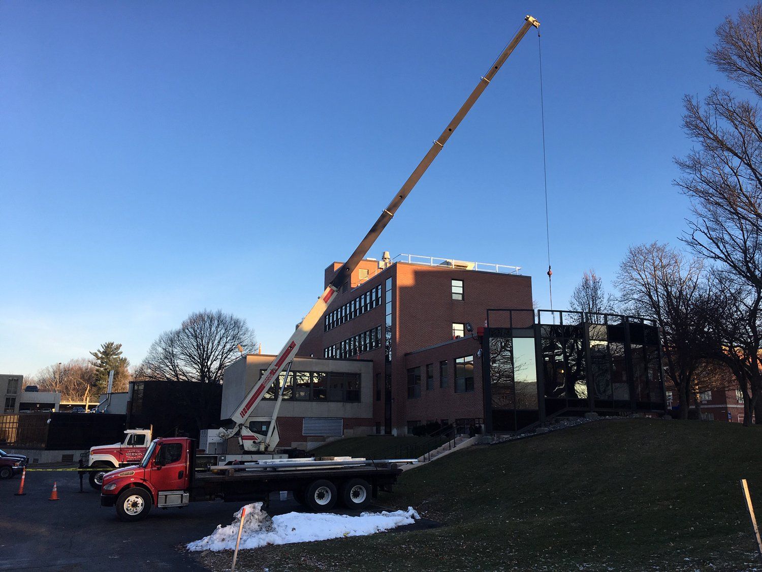 Truck Crane — Crawler Crane In Construction Site in Westmoreland, NY