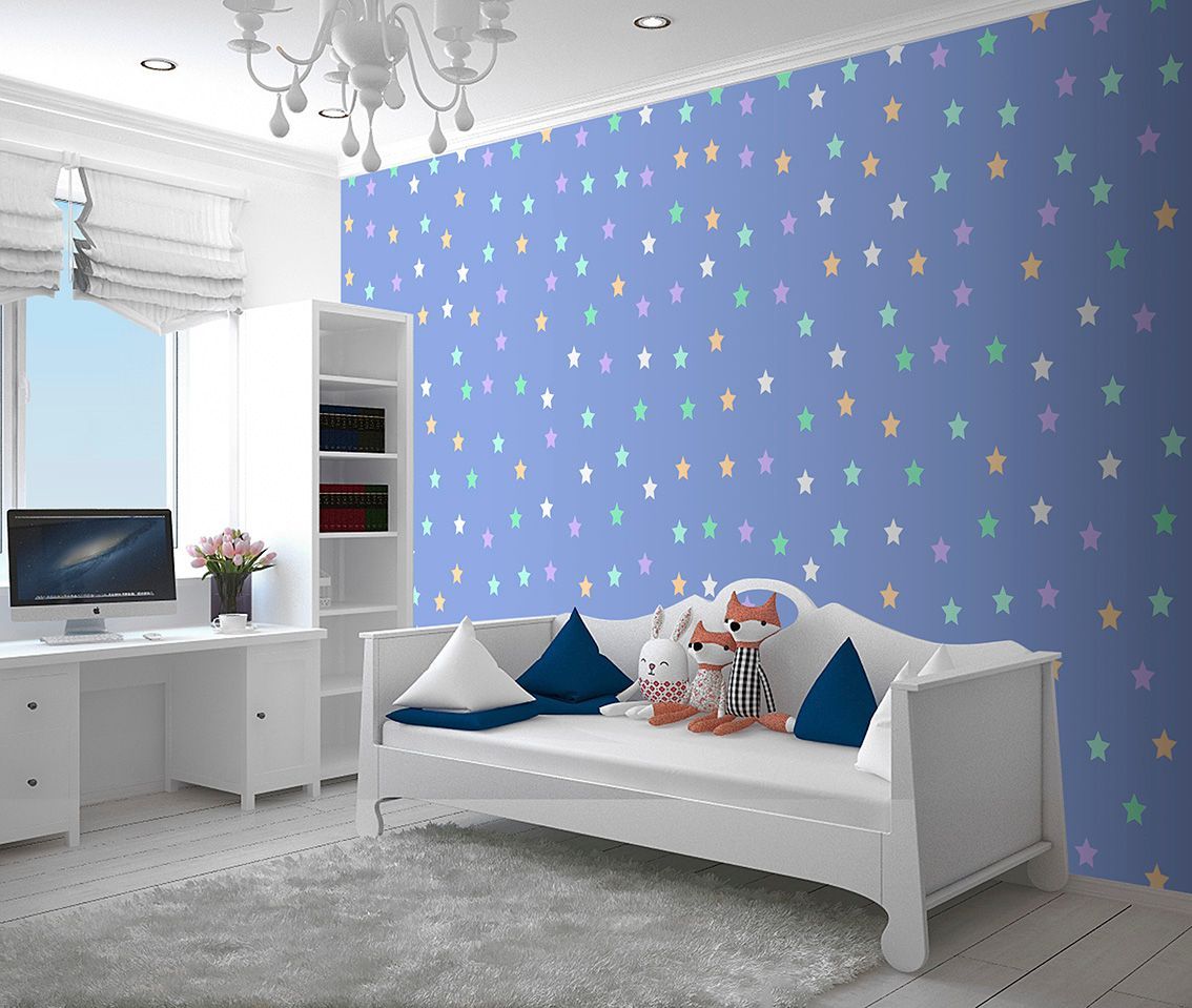 Carta da parati in fibra di vetro per bambini contract horeca hotellerie ville residenziale negozi