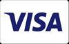 A blue visa logo on a white background.