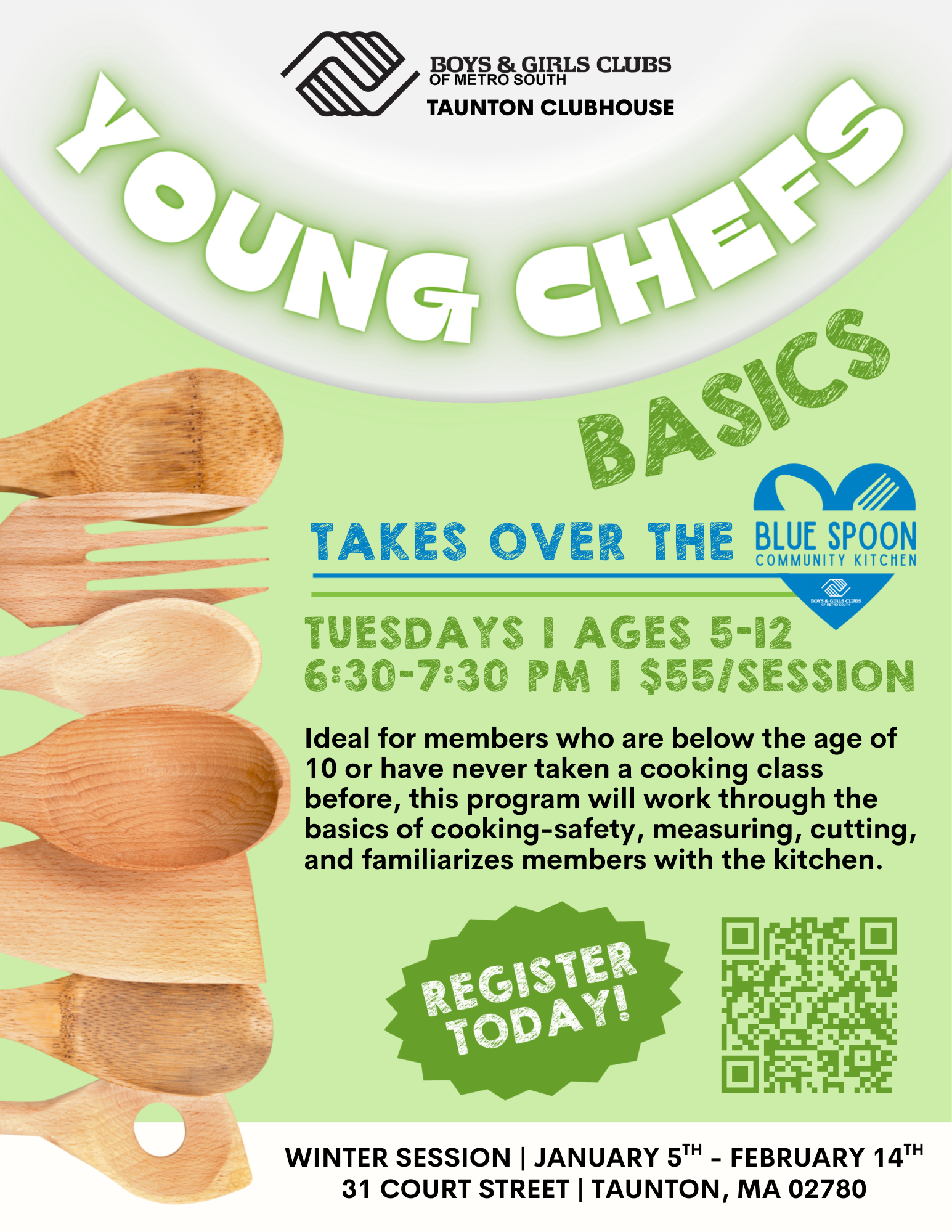 Young Chefs Basics program flyer