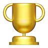 Golden trophy.