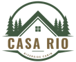 Logo: green cabin in a circle with 