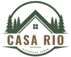 Logo: green cabin in a circle with 