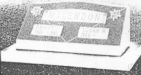 Gravestone with the surname 