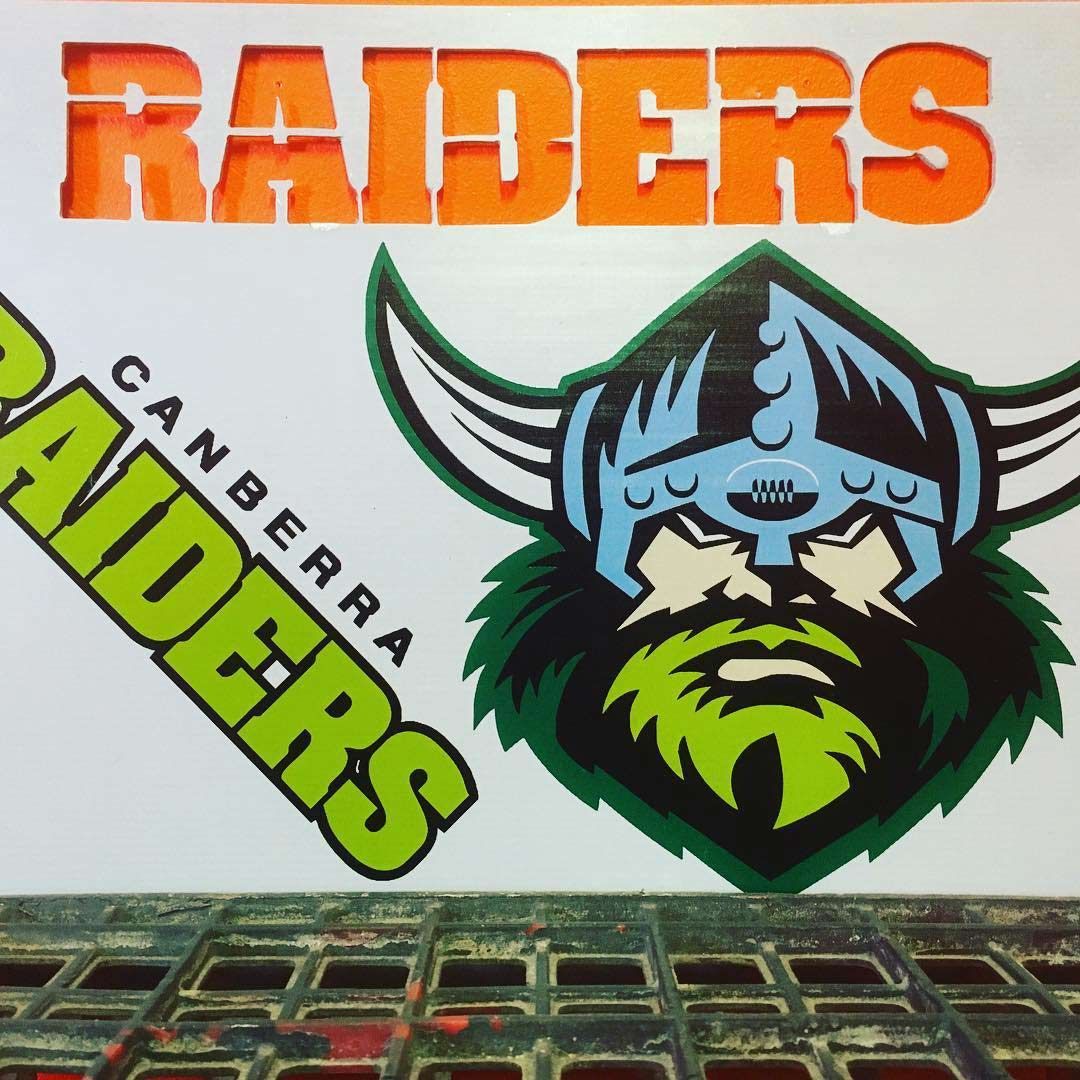 Precision Crafted Raiders Signage with Custom CNC, Waterjet, Plasma Cutting & Laser Engraving Services — Laser Cutting in Unanderra NSW
