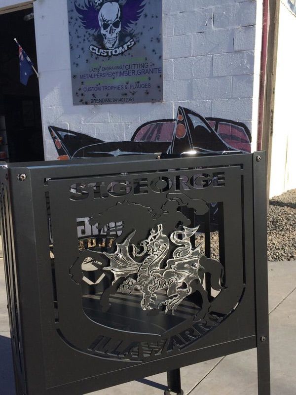 Bespoke Fire Pit Crafted with Precision by XPiggy Customs – CNC Waterjet, Plasma Cutting & Laser Engraving — Laser Cutting in Unanderra NSW