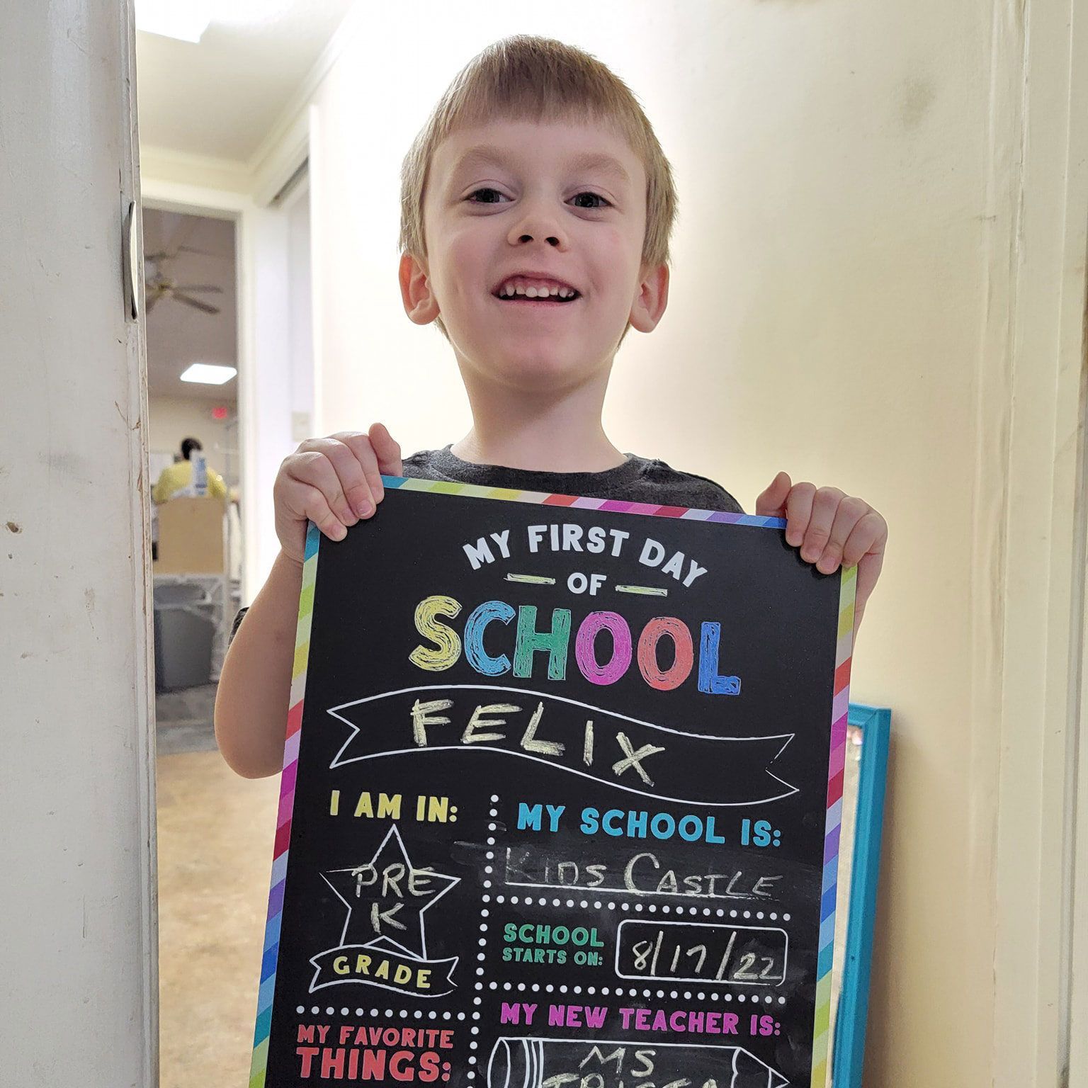 Cute Kid First Day In School – Texarkana, AR – Kid's Castle