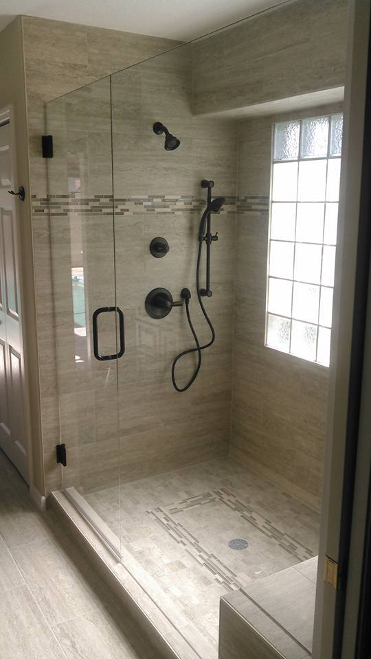 Glass Company — Large Upscale Master Bathroom in Palm Bay, FL