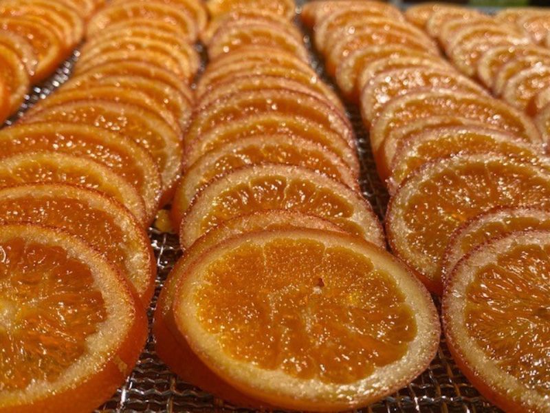 glace orange in syrup