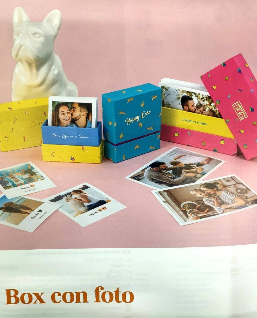 box personalizzati con foto