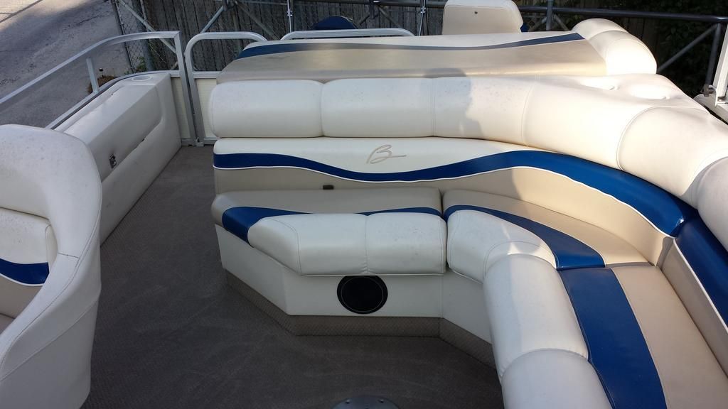Boat interior deep cleaned with upholstery and carpet detailing