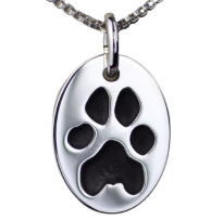 Paw Print Oval